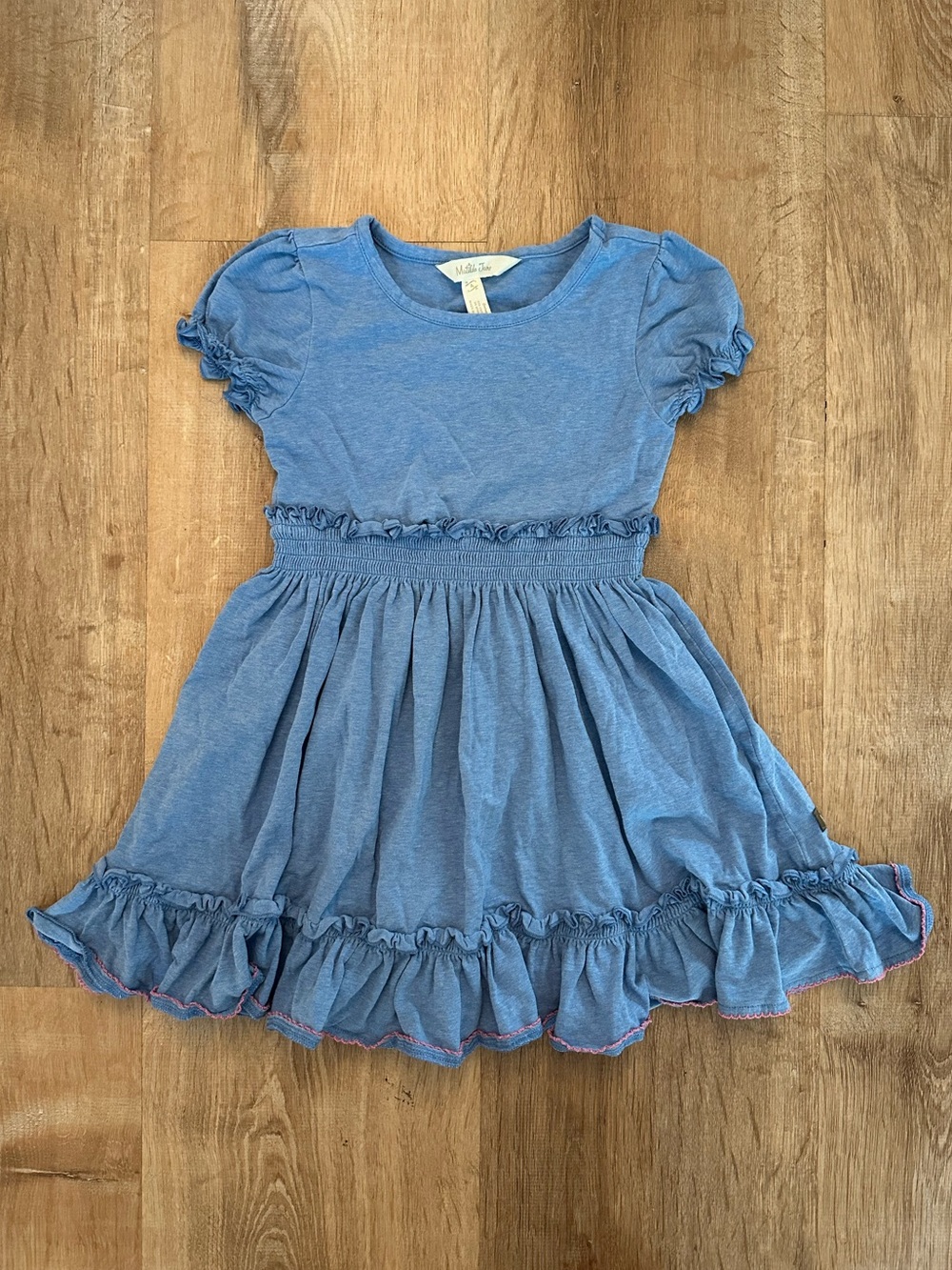Matilda Jane Sky Blue Ruffle Waist Dress